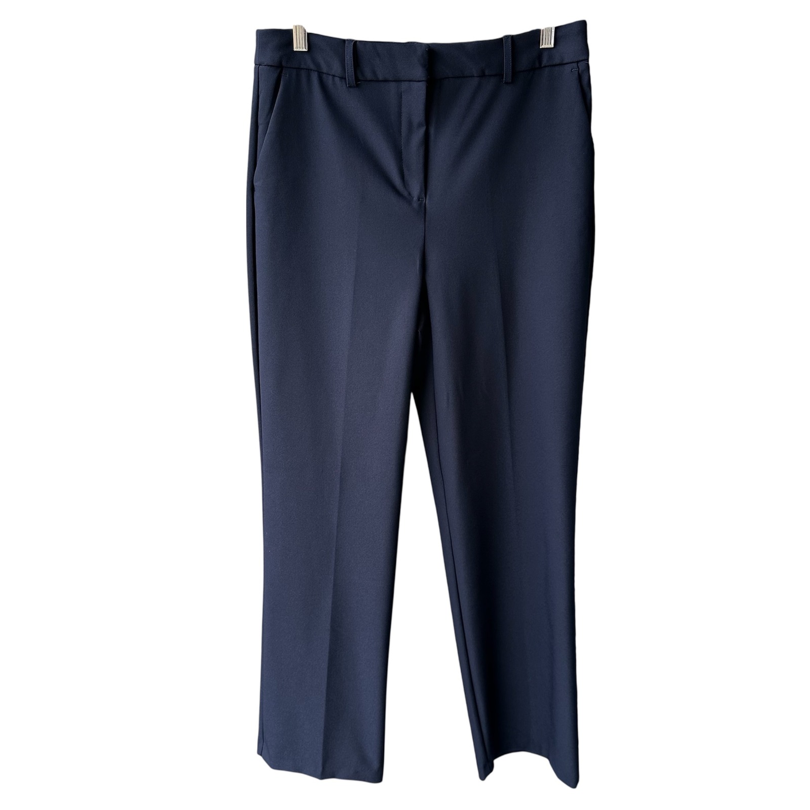 Nicole Miller Dress Pants Trousers Navy Blue High Rise Straight Leg Women Size 6